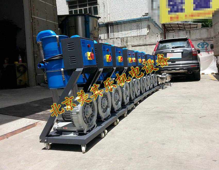 江蘇客戶使用2.2kw高壓風(fēng)機配套上料機